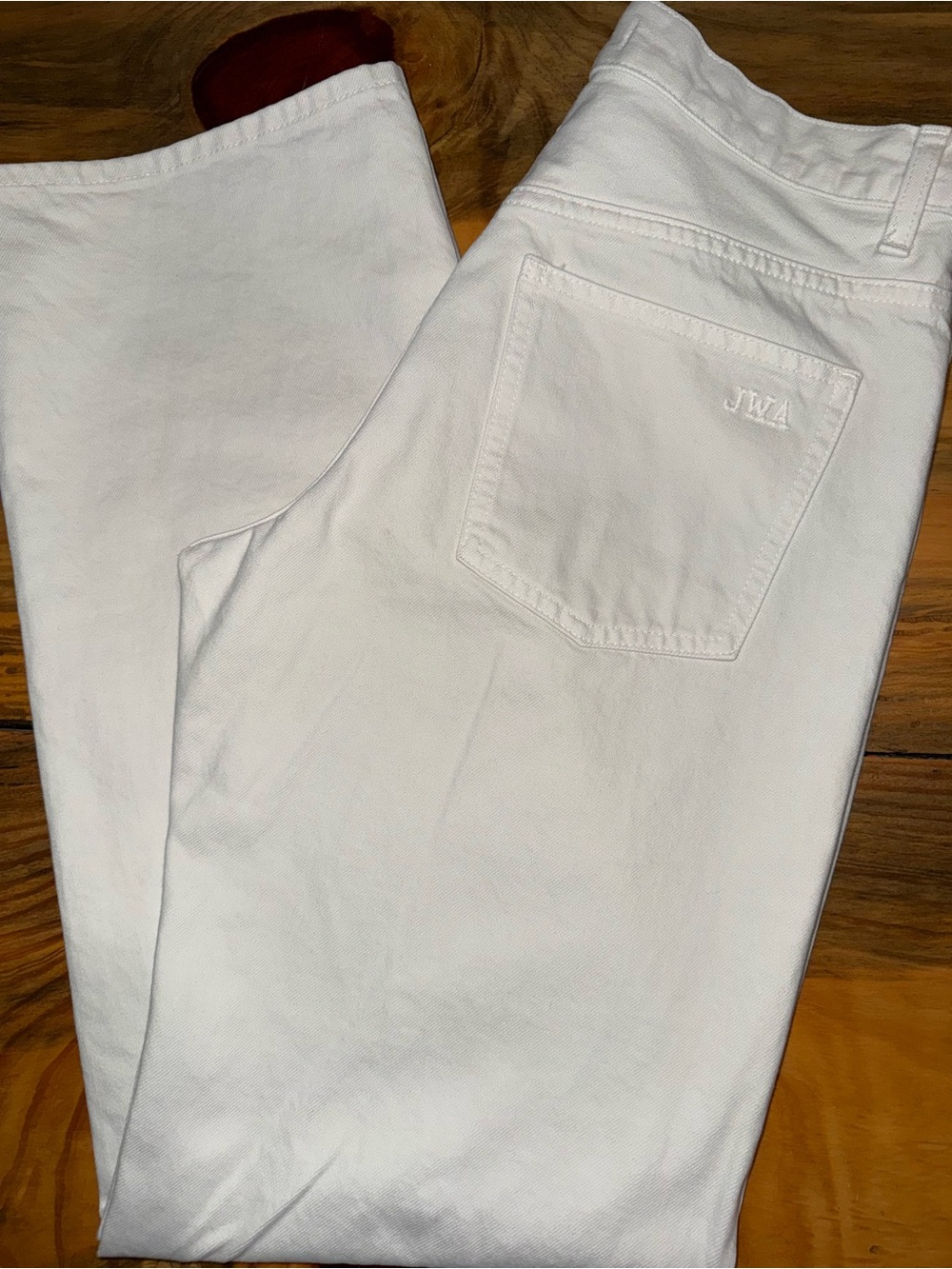 JW Anderson x UNIQLO Women’s Off White/Cream Denim Jeans Straight Cotton, 26x31